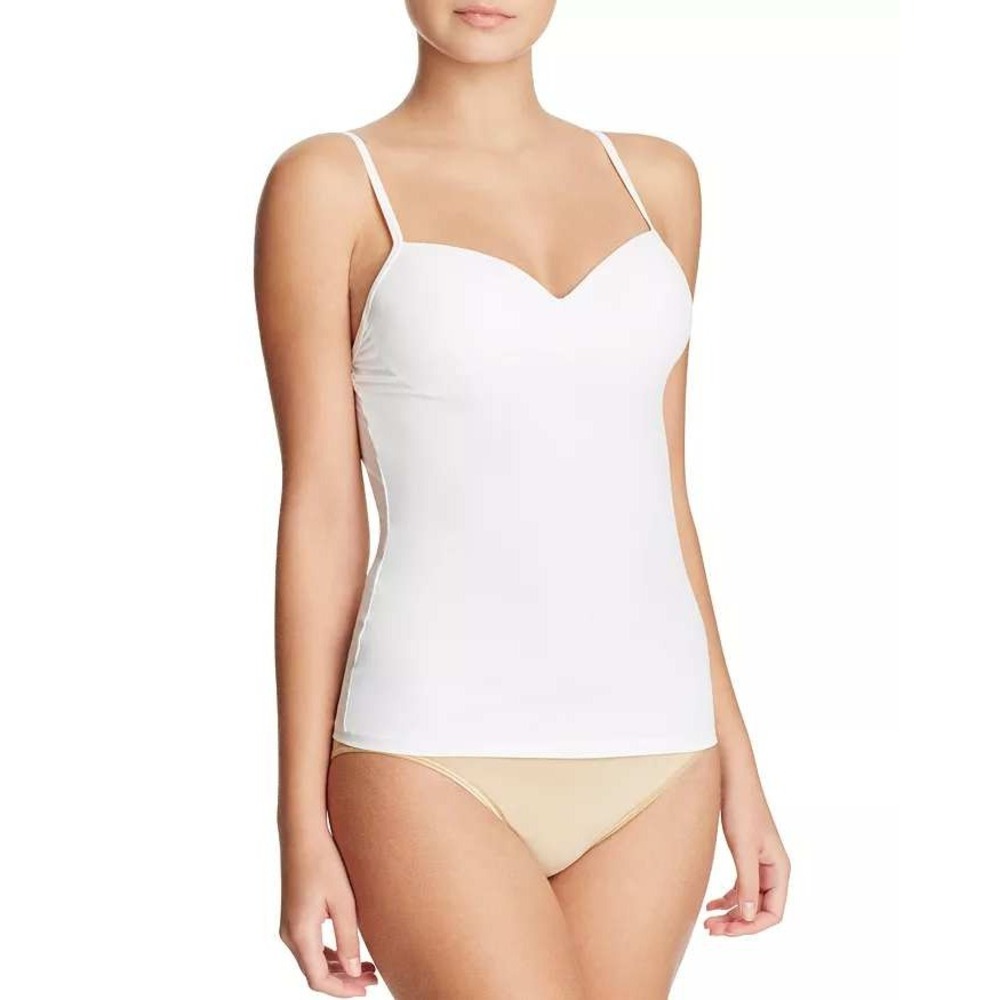 Hanro Allure Bra Cami White‎ Underwire Padded Camisole Luxury Tank Top 36a